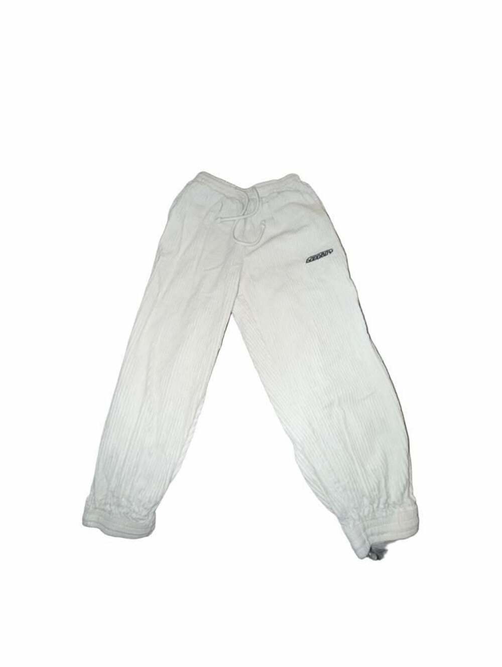 Goodboy White Corduroy Drawstring Joggers Sweatpants